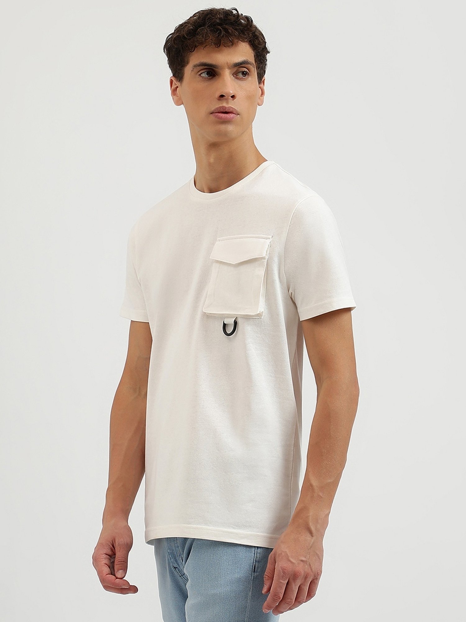 United Colors Of Benetton Beige Relaxed Fit T-Shirt