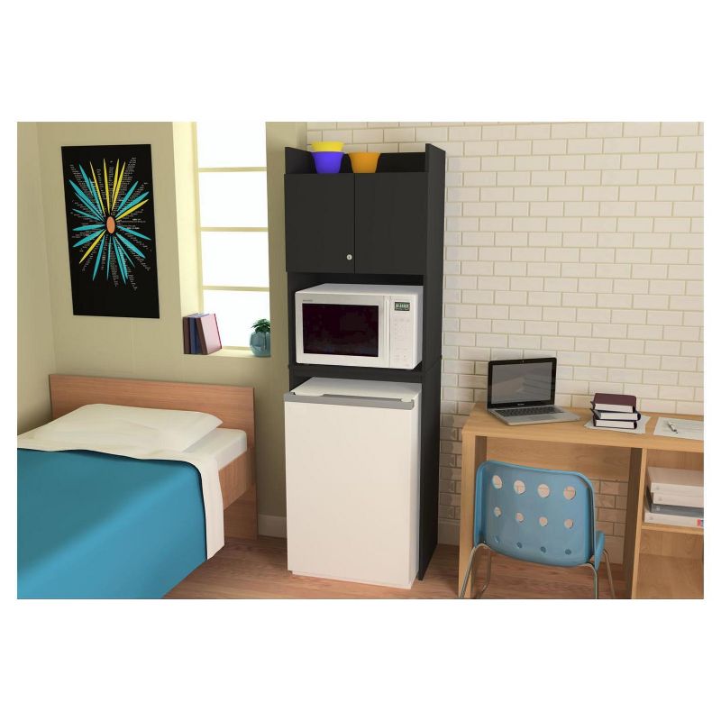 Sandberg Mini Refrigerator Storage Cabinet Black - Room and Joy