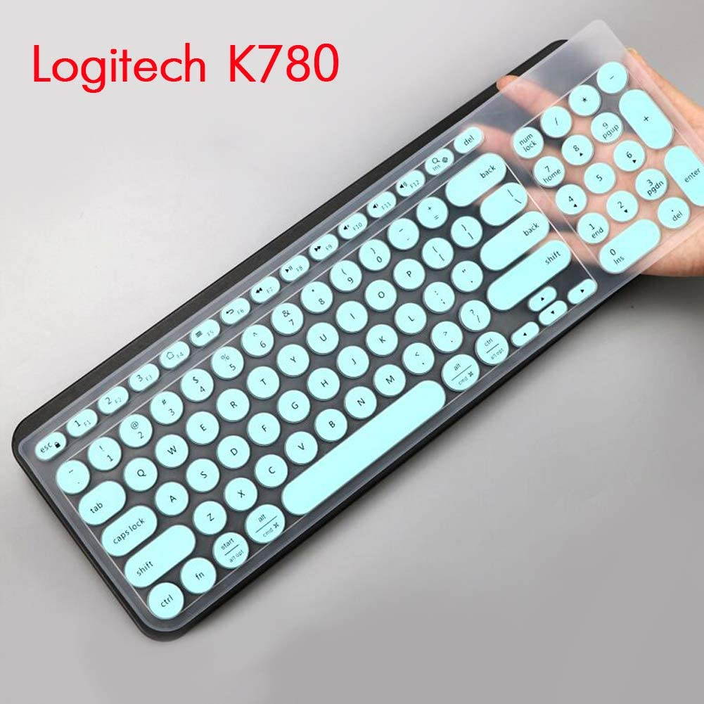 Lapogy Keyboard Cover Skin for Logitech K200 MK200 K260 MK260 K270 MK270,Logitech Keyboard Accessories, Ultra Thin Silicone Keyboard Protector Skin,Mint&hellip;