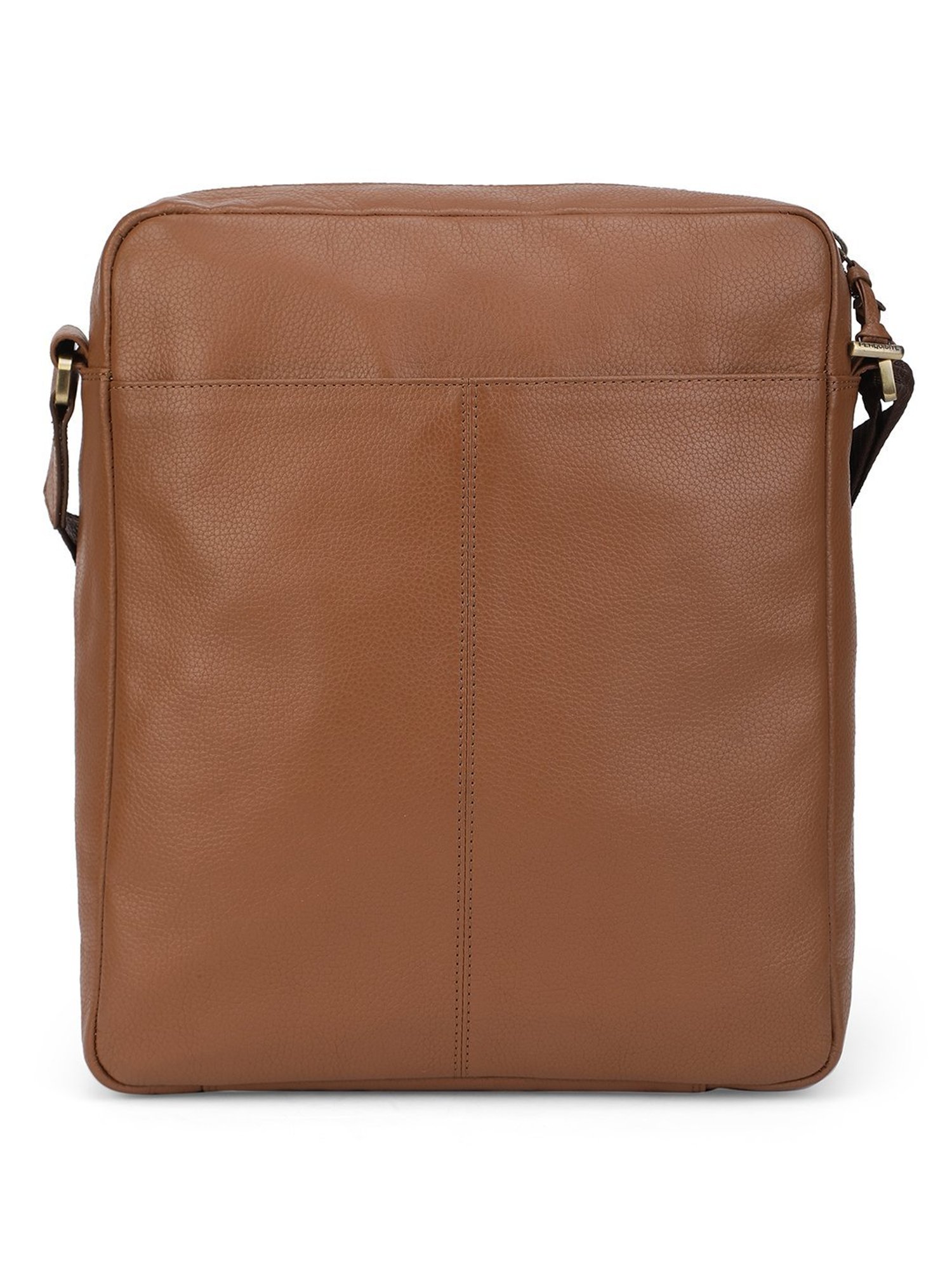PERQUISITE MARK Brown Solid Medium Cross Body Bag