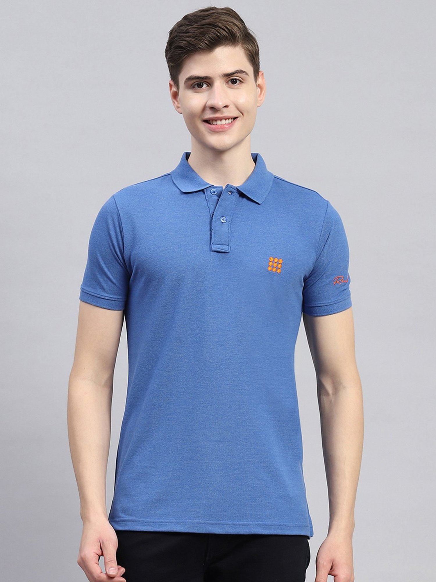 Rock.it Royal Blue Smart Fit Polo T-Shirt
