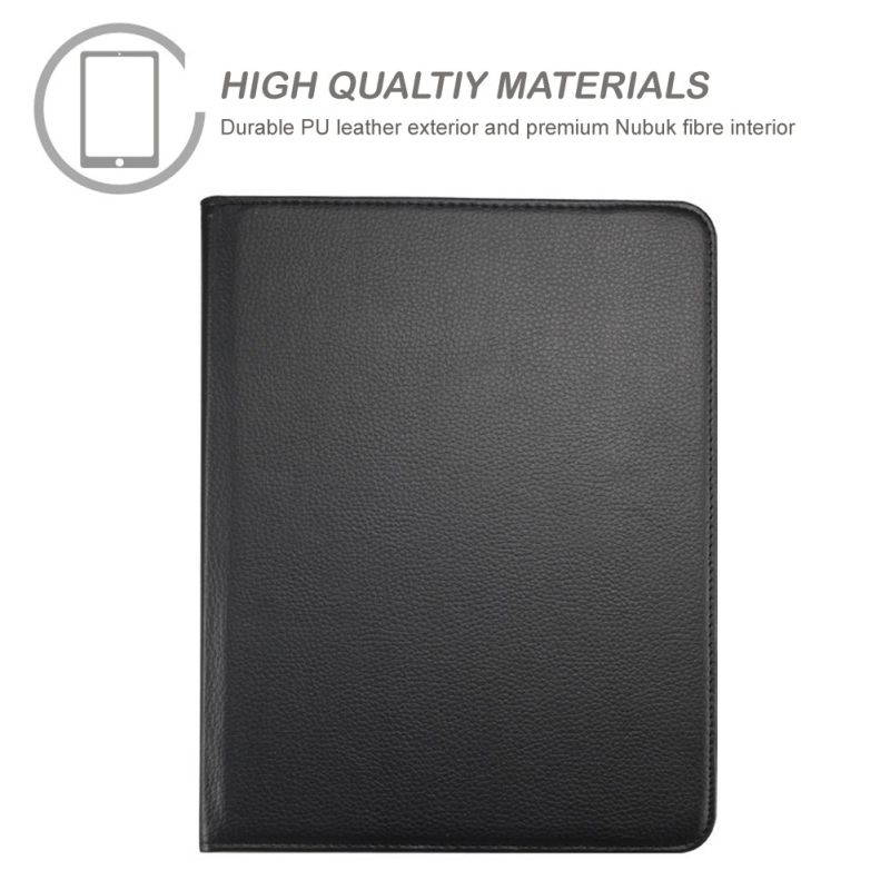 Fullbell Apple iPad 2/3/4 Case - 360 Degree Rotating Stand Smart Case Cover for iPad with Retina Display (iPad 4th Generation), the new iPad 3 & iPad 2 (Automatic Wake/Sleep Feature) - Black