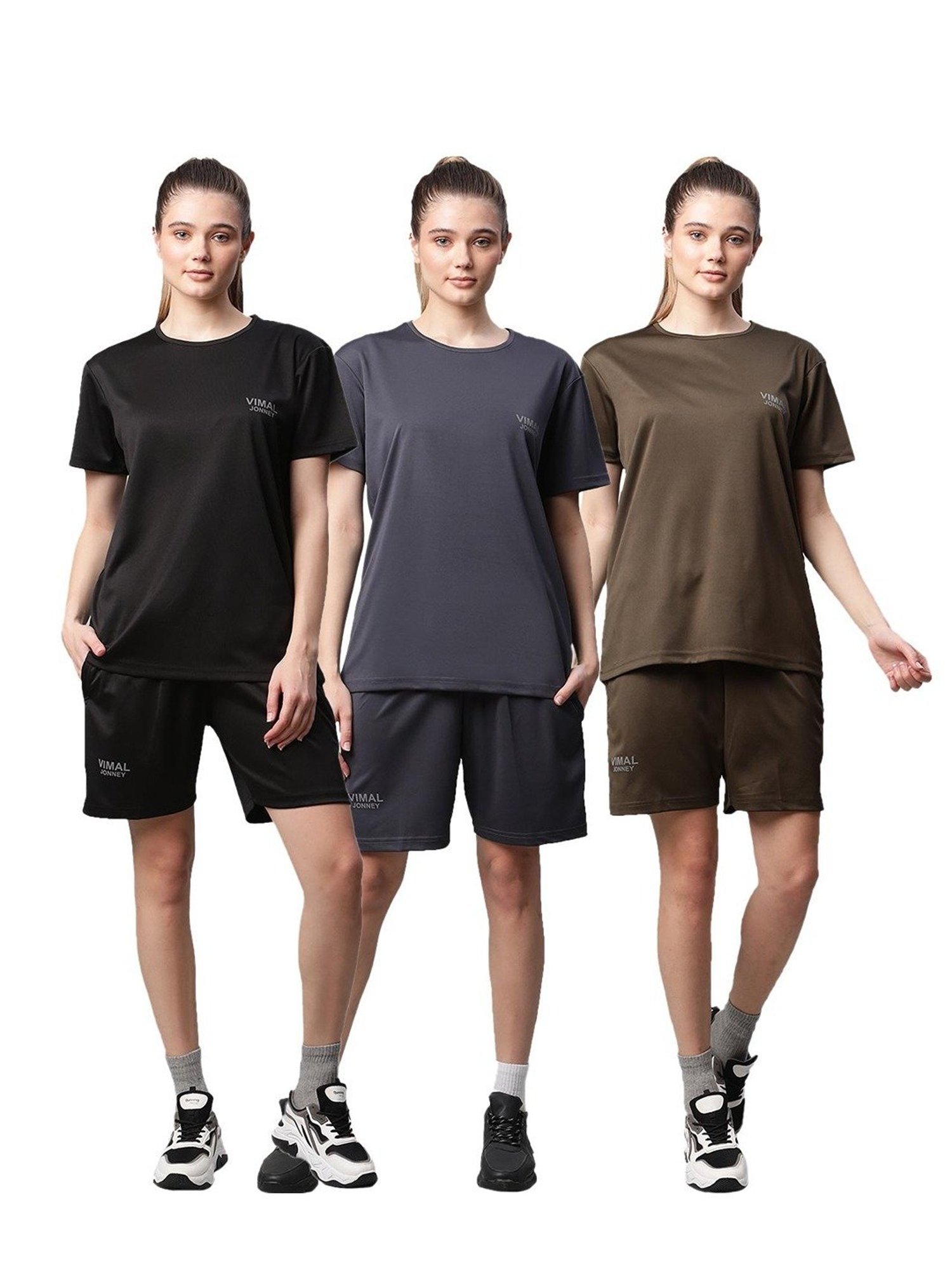 Vimal Jonney Multicolor Logo Sports Set (Pack of 3)