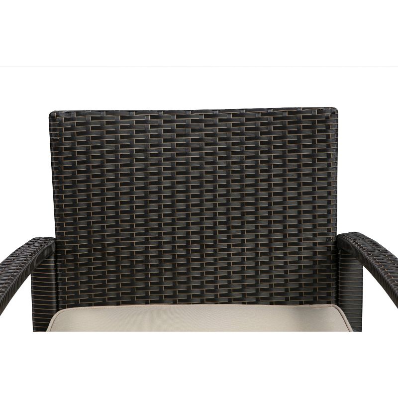 Bern 3pc Wicker Balcony Chat Set - Mocha -  Balkene Home