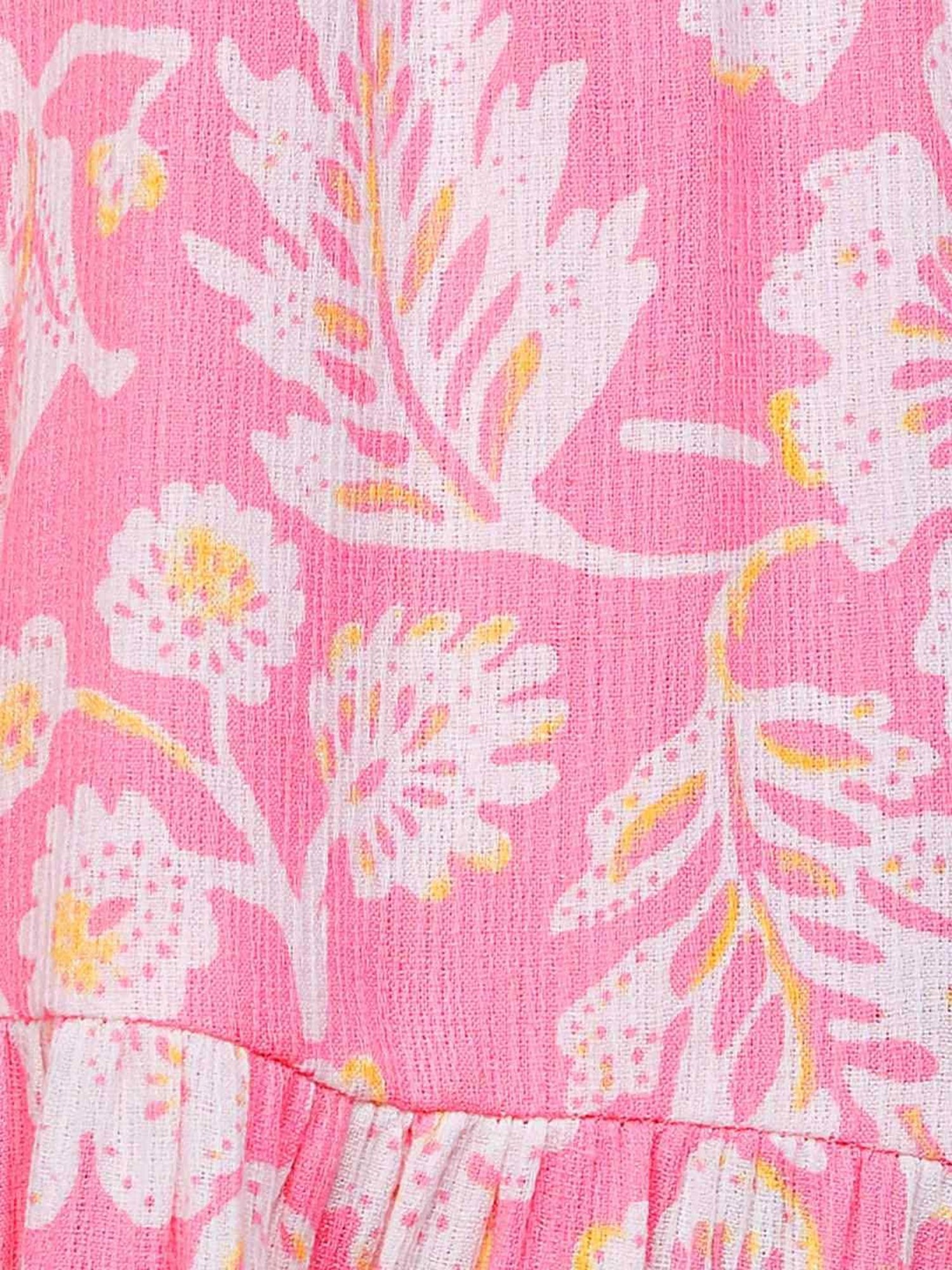 Colour Me by Melange Pink Printed A-Line Skirt