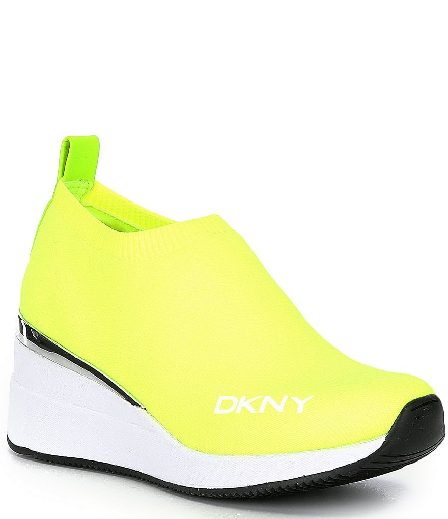 DKNY Parks Knit Wedge Sneakers