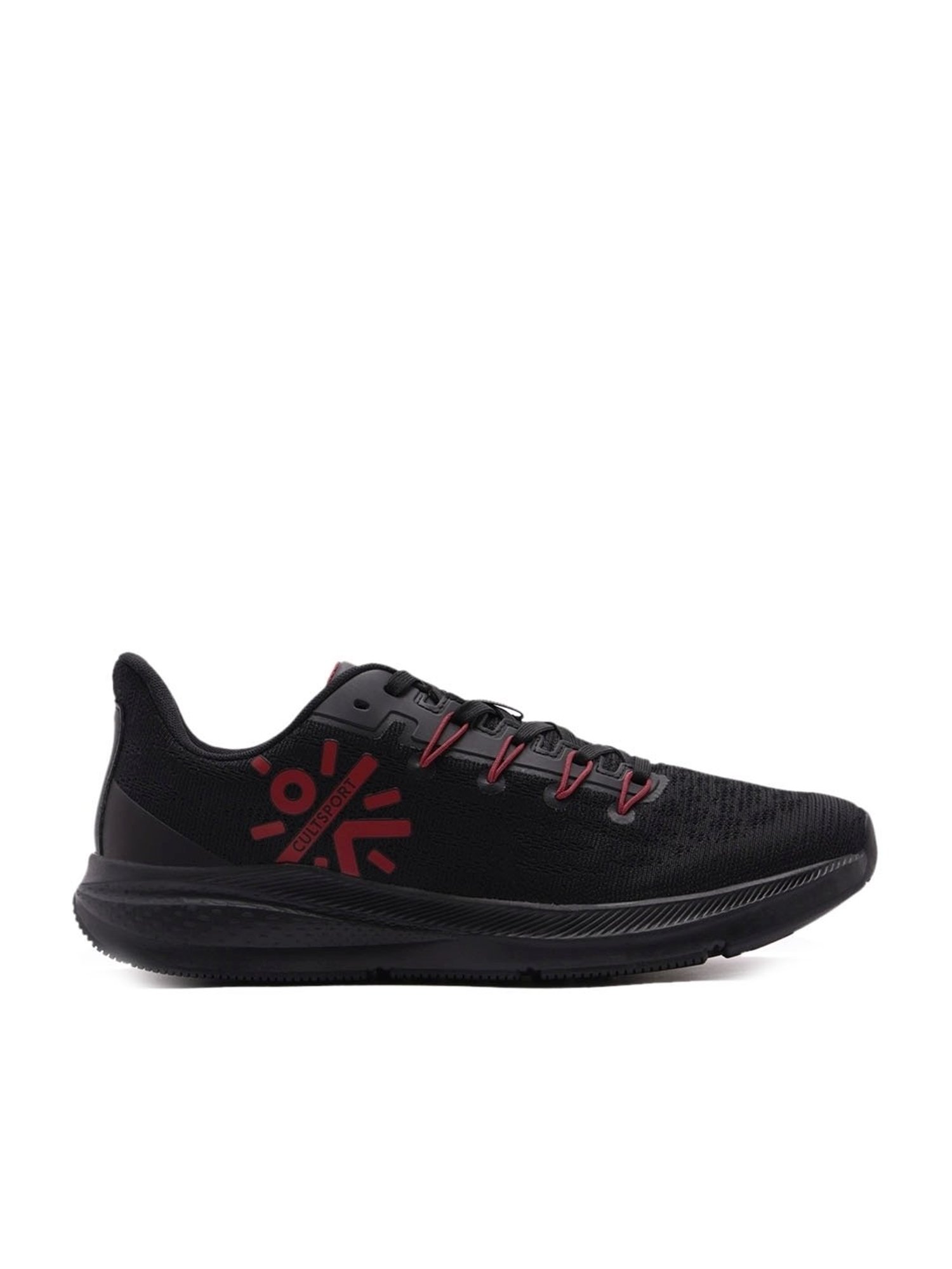 Cultsport Men's Firebird Black Running Shoes