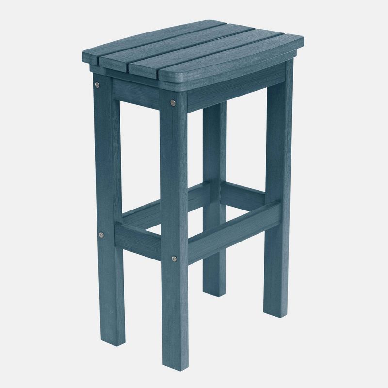 Lehigh Bar Height Patio Stool Nantucket Blue - highwood