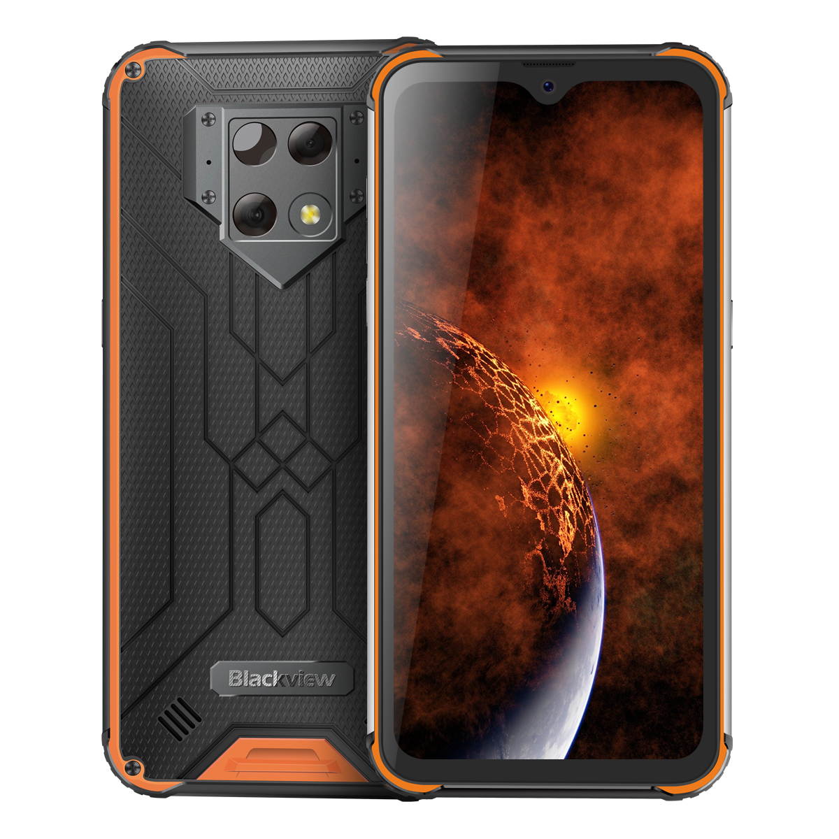 Unlocked, Blackview BV9800 Pro Rugged Cell Phone Thermal Imaging, 6GB+128GB Helio P70 Andorid 9.0 Waterproof Smartphone 48MP+16MP Cameras Wireless Charging 6.3" FHD+ 6000mAh 4G Dual SIM Phones