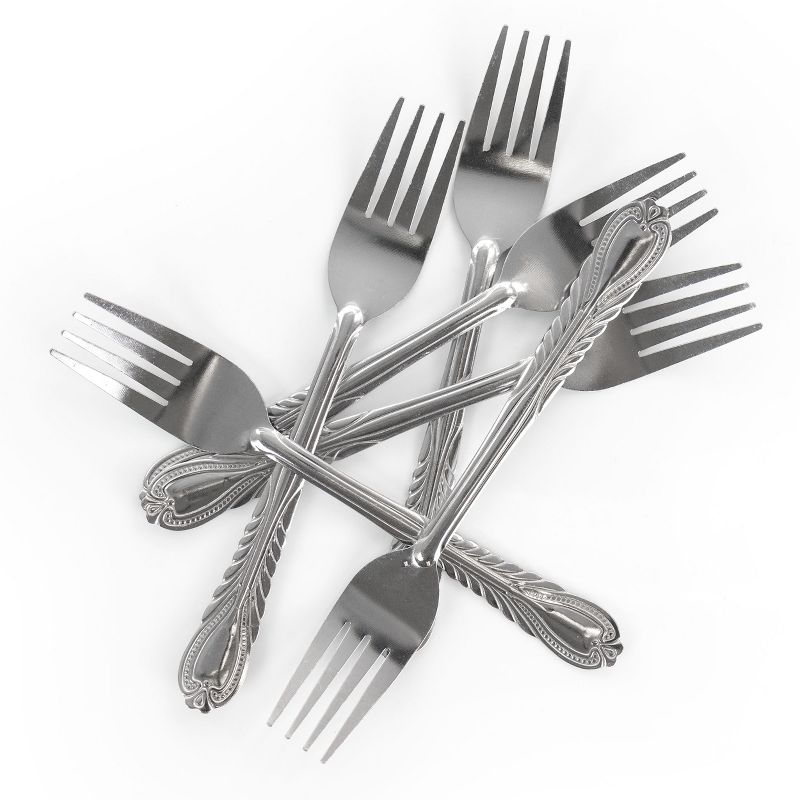 Gibson Jasper 6 Piece Stainless Steel Dinner Fork Set