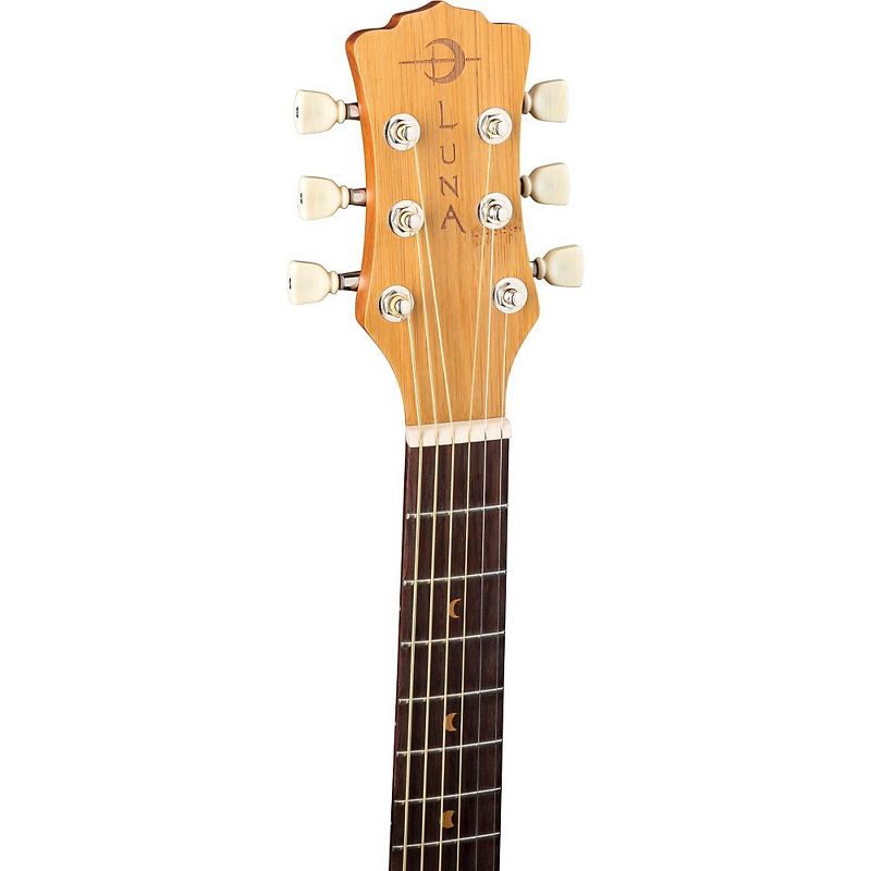 Luna Guitars Safari Bamboo 3/4 Satin Natural Acoustic Guitar Natural
