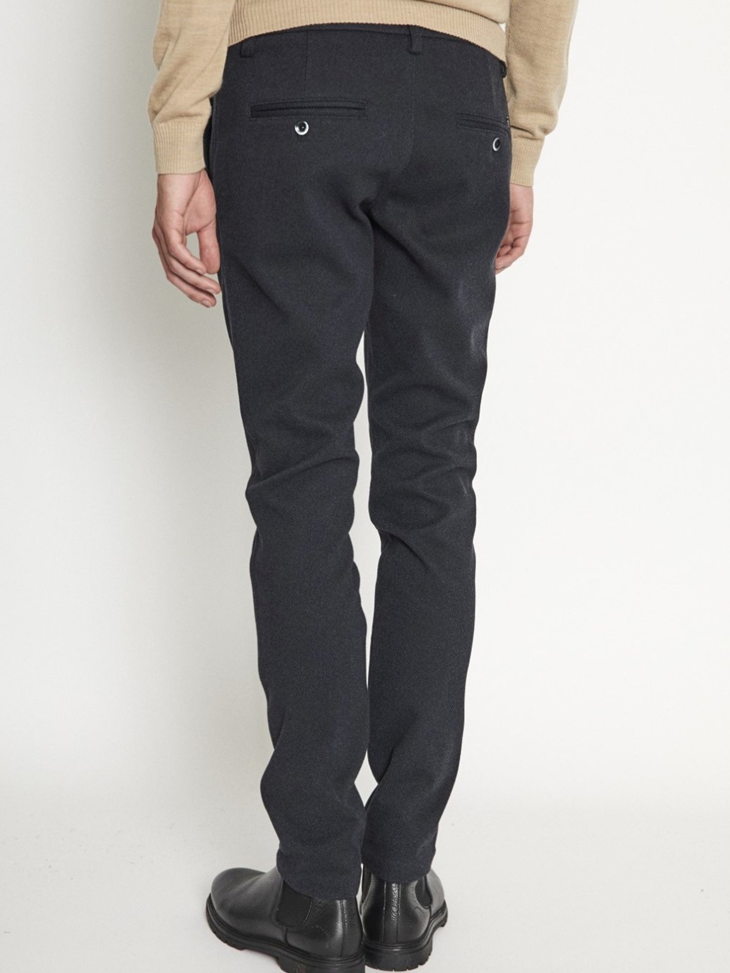 Bruun & Stengade Blue Slim Fit Trousers