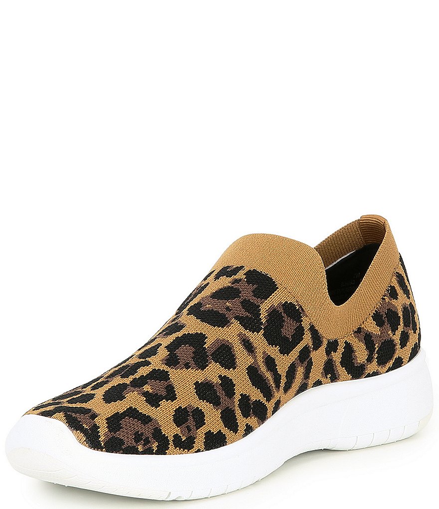 Blondo Karen Leopard Print Waterproof Knit Sneakers