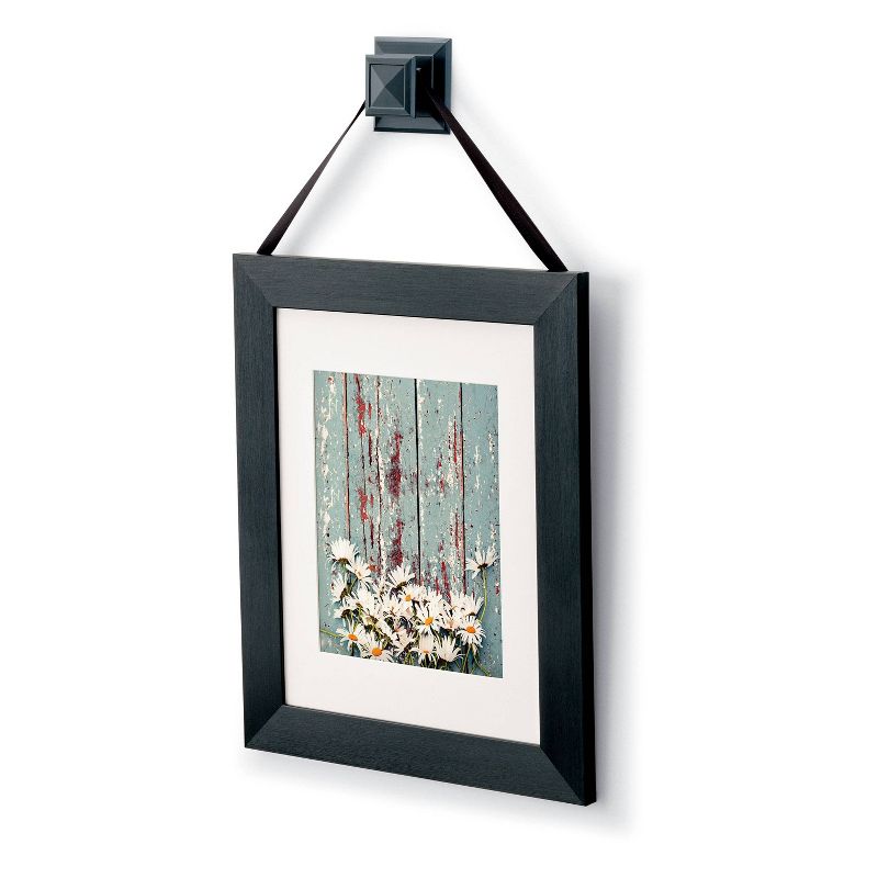 Command Decorative Knob Square/Medium Black