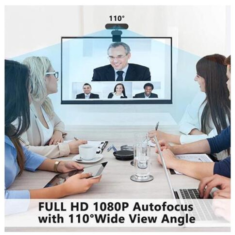 easyday Webcam with Microphone, 1080P HD USB Computer Camera with Privacy Shutter&Webcam Tripod, Streaming Webcam with Flexible Rotable Wide Angle Webcam for PC Zoom Video/Gaming/Laptop