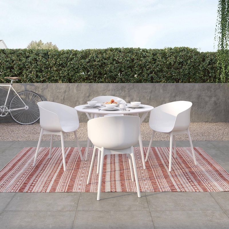 York 2pk XL Indoor/Outdoor Dining Chairs - White - Novogratz