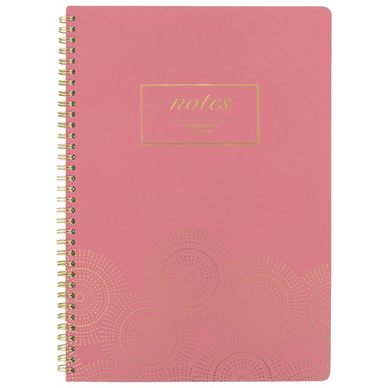 80 sheet 1 Subject Spiral Notebook Work Style Large Dark Pink - Cambridge