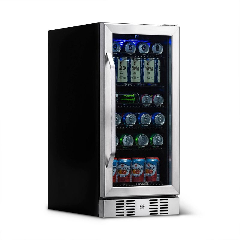 NewAir 96 Can Beverage Cooler - Stainless Steel ABR-960