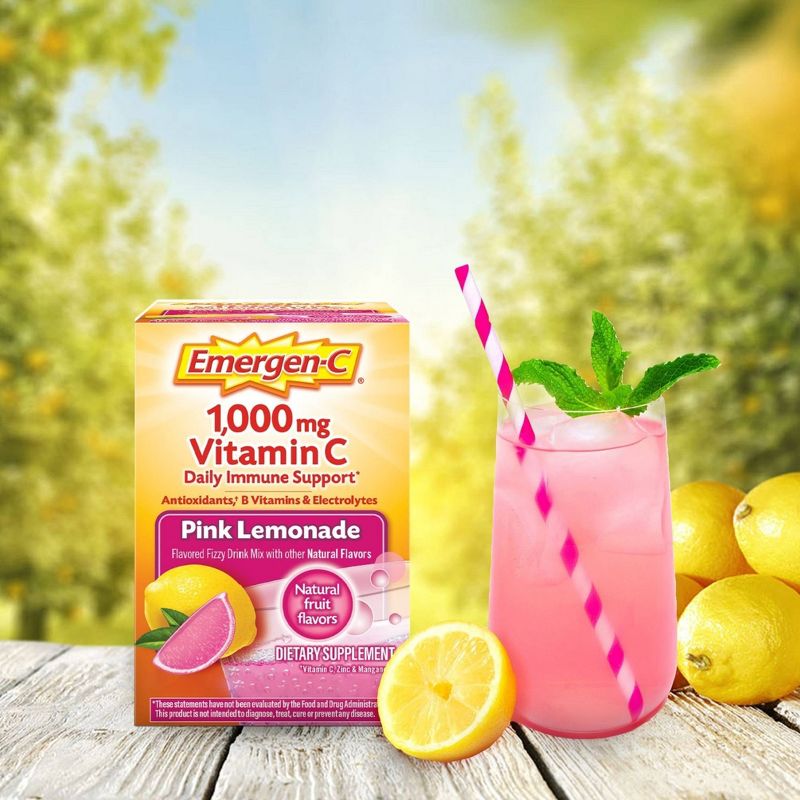 Emergen-C Vitamin C Drink Mix - Pink Lemonade - 0.33oz/30pk