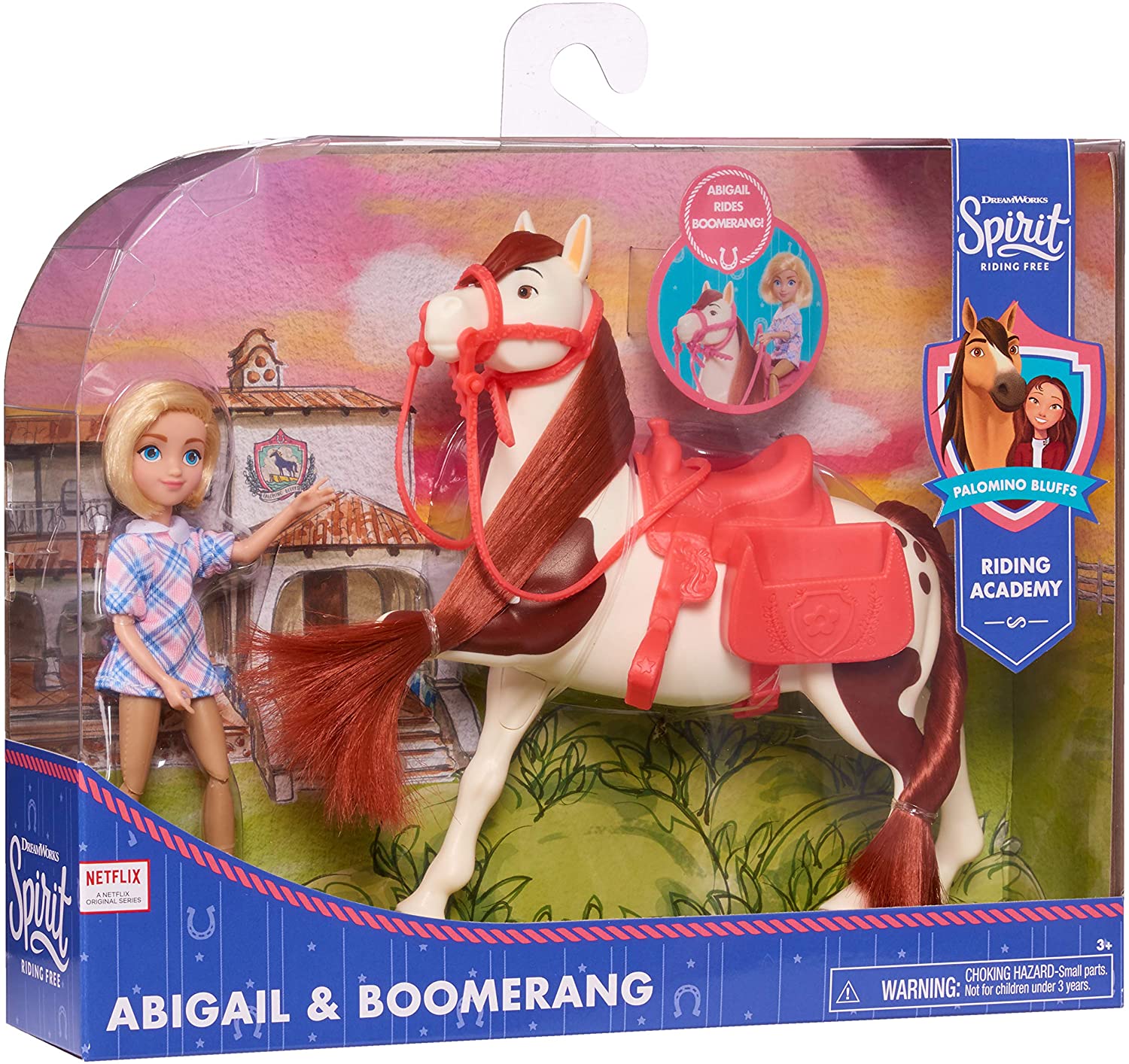 DreamWorks Spirit Riding Free Collector Doll & Horse, Abigail & Boomerange, by Just Play