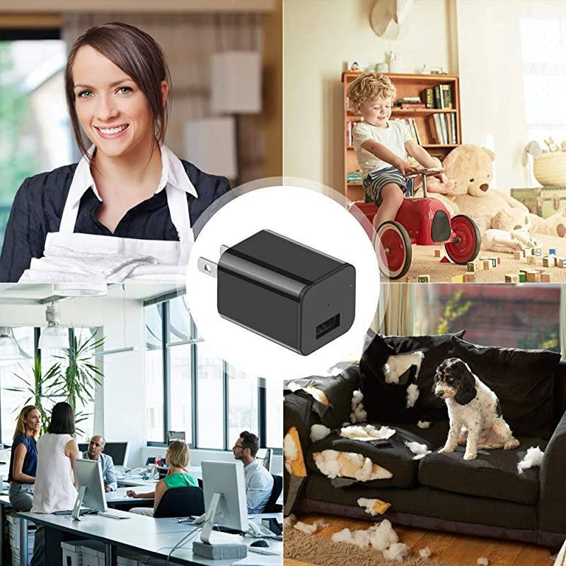 Camera Hidden Camera Premium Pack HD 1080P Motion Detection USB Hidden Camera Surveillance Camera Mini Camera Nanny Camera Best Camera Charger Hidden Camera Charger