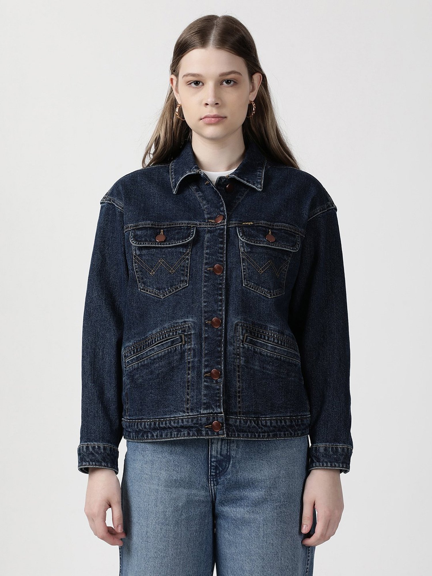 Wrangler Navy Denim Jacket