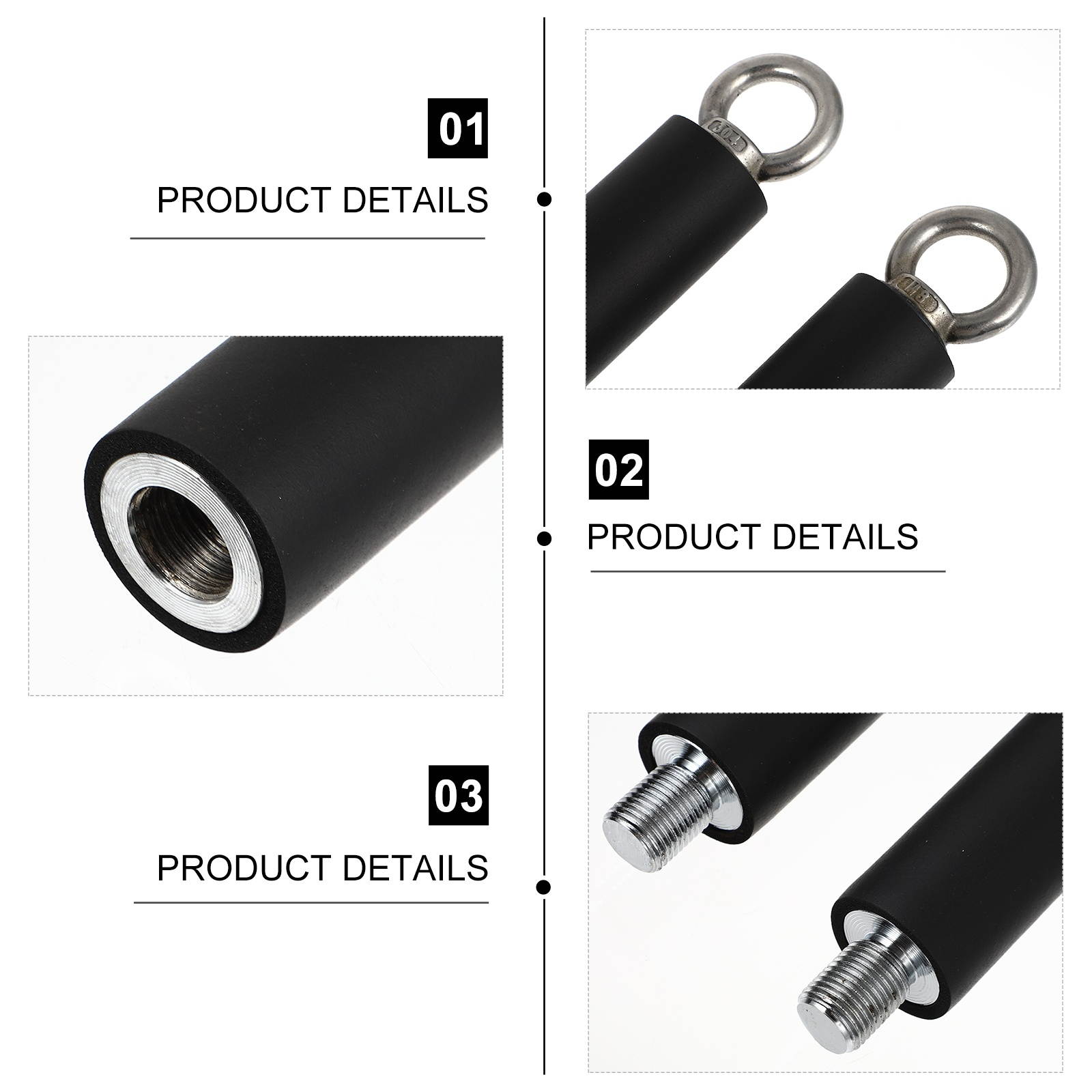 1pc Tension Rod Strength Training Equipment Triceps Trainer Pull Down Bar for Gym