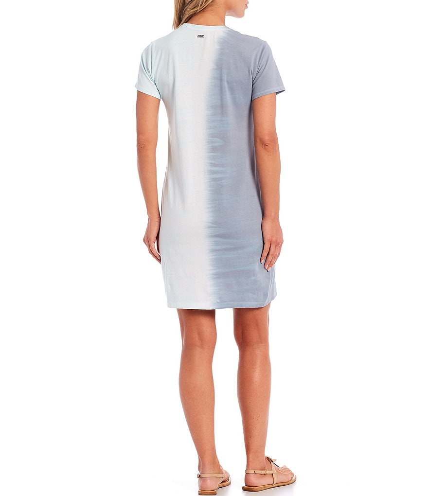 Anne Klein Sport Carlita Jewel Neck Sleeveless Midi Shift Tank Dress