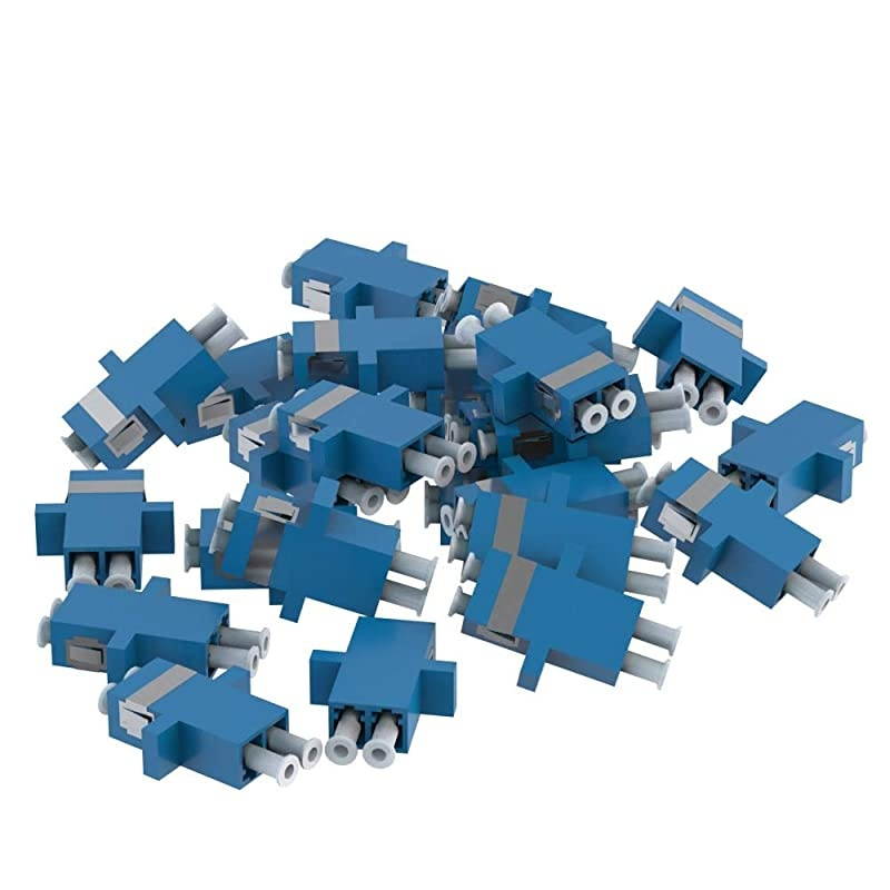 LC to LC Coupler Female to Female Multimode Duplex Fiber Optic Coupler (24 Pack)