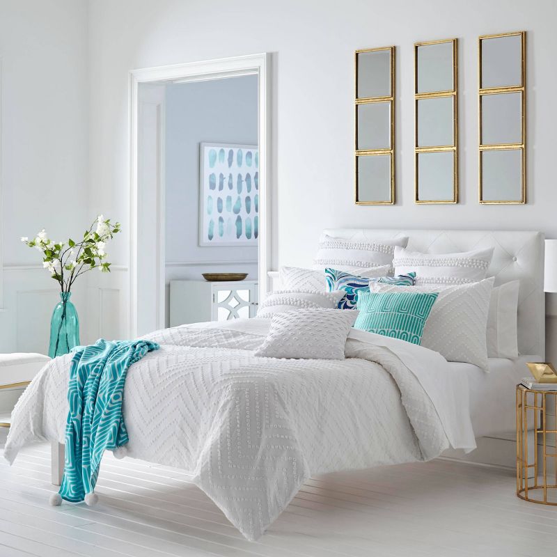 King Oakdale Duvet Cover Set Gray - Stone Cottage