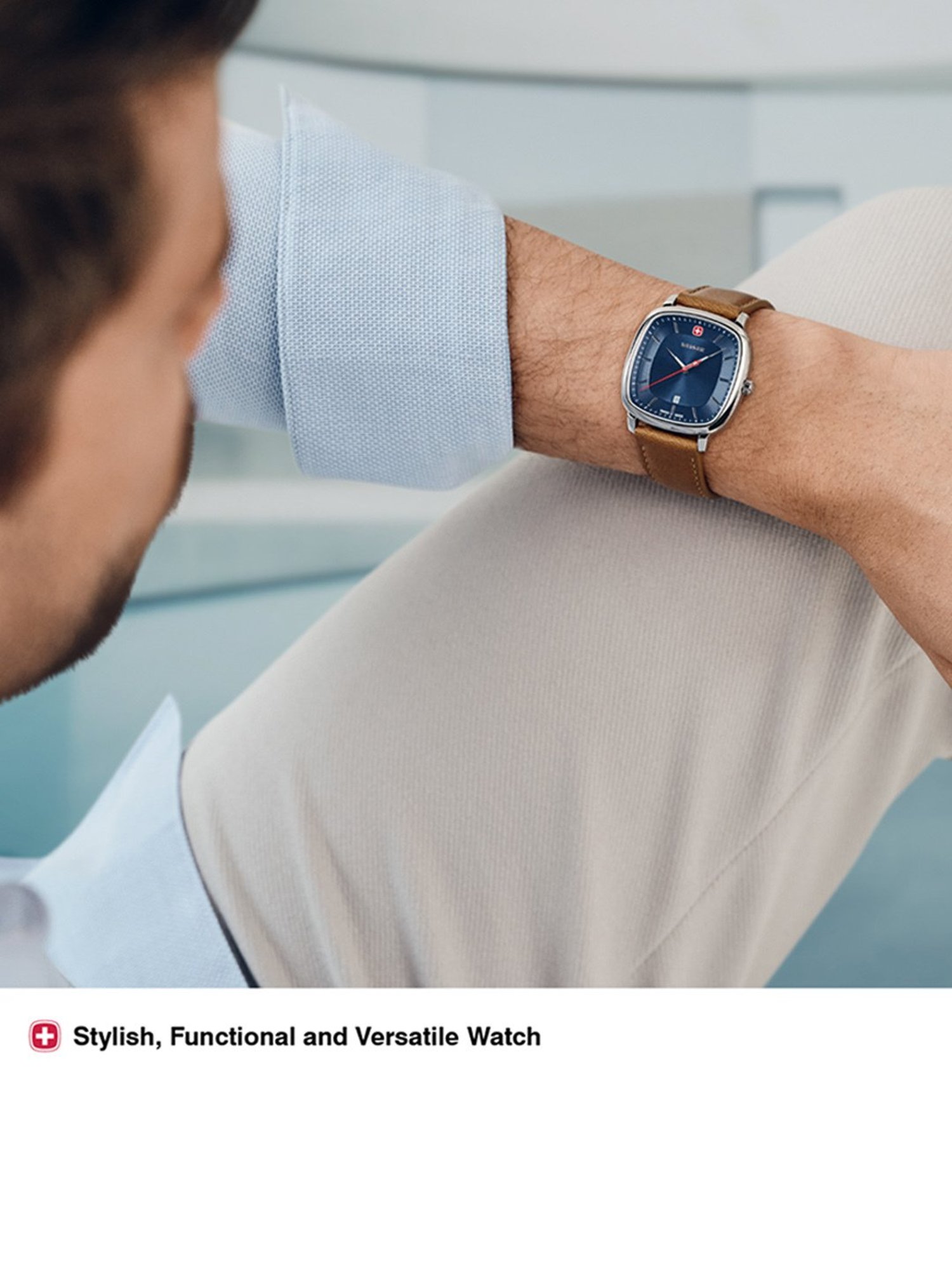 Wenger 01.1921.106 Analog Watch for Men