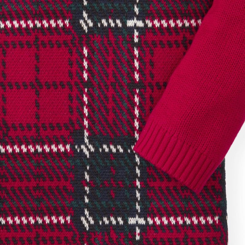 Hope & Henry Toddler Classic Fit Long Sleeve Turtleneck Pullover Sweater - Red 2T