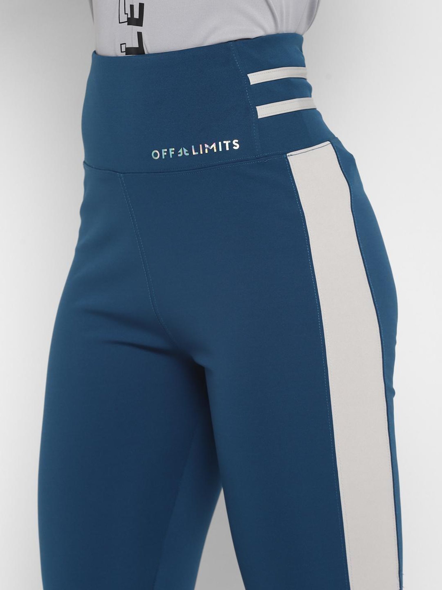 OFF LIMITS Blue Color Blocked Tights