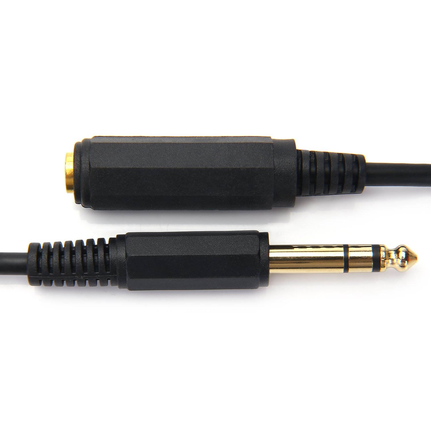 TISINO 15 feet 6.35mm Male to Female Stereo Audio Cable Gold Plated 1/4 Inch Extension Cable Adapter