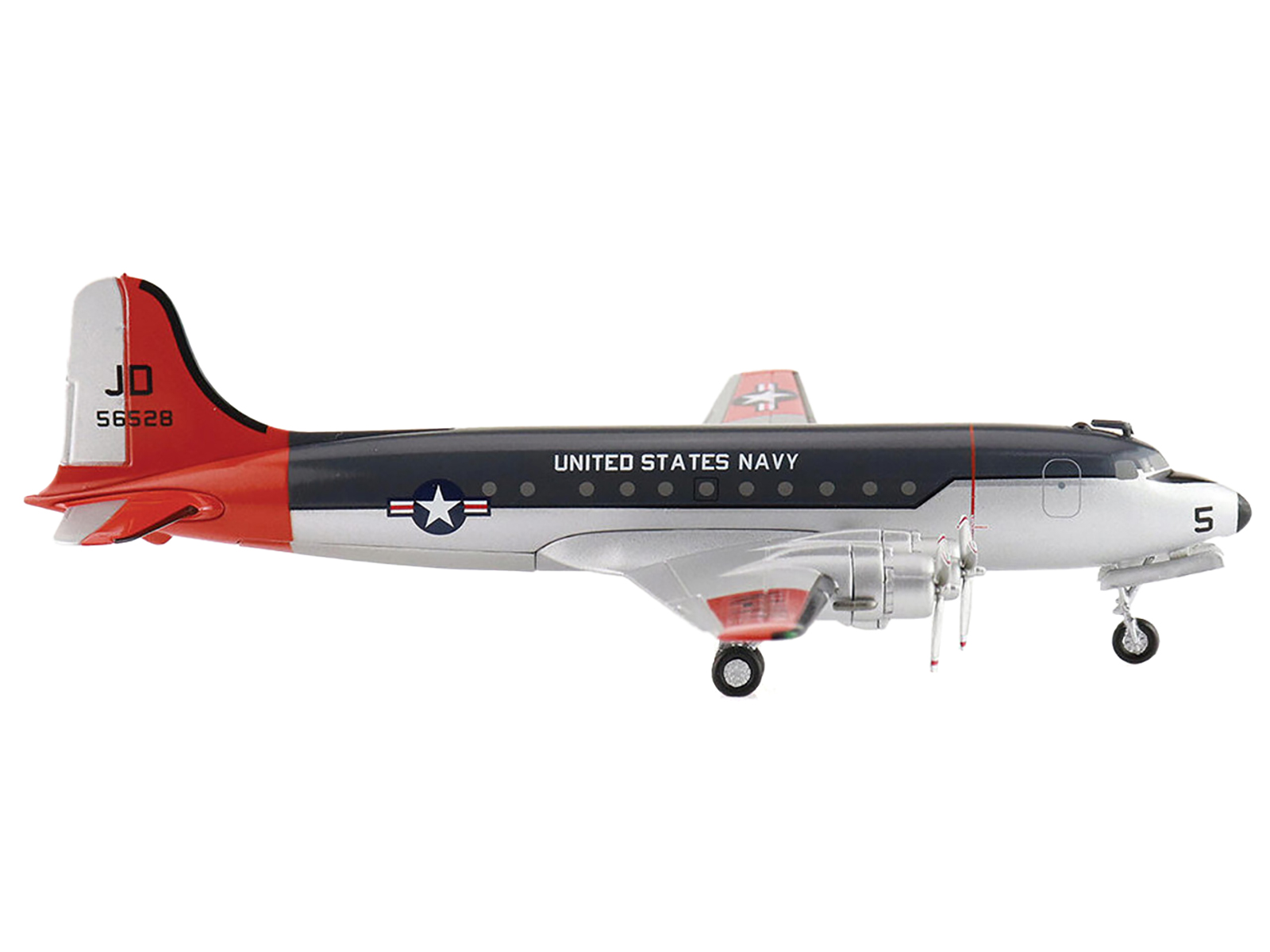 Douglas C-47 Skytrain Transport Aircraft "Night Fright 79th Troop Carrier Squadron 436th Troop Carrier Group D-Day" (1944) United States Army Air Forces 1/100 Diecast Model