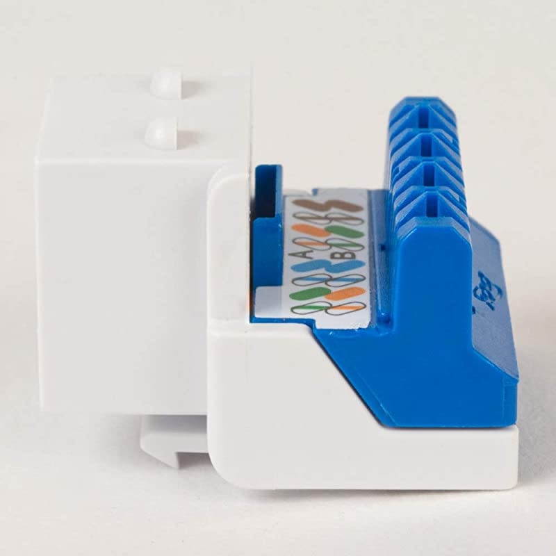 CAT5e RJ45 Keystone Jack for EZ Style Blue 25Pack