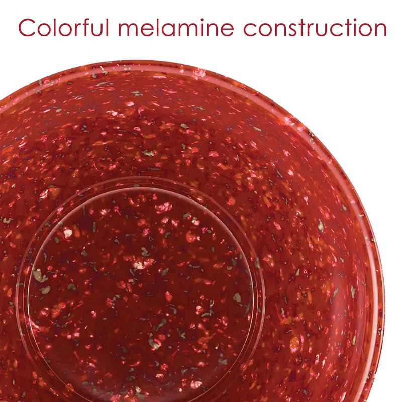 Rachael Ray Accessories Kitchen Pantryware Multi Purpose/Salad Serveware/Melamine Garbage Bowl, 10.2 x 10.2 x 7 inches, Red