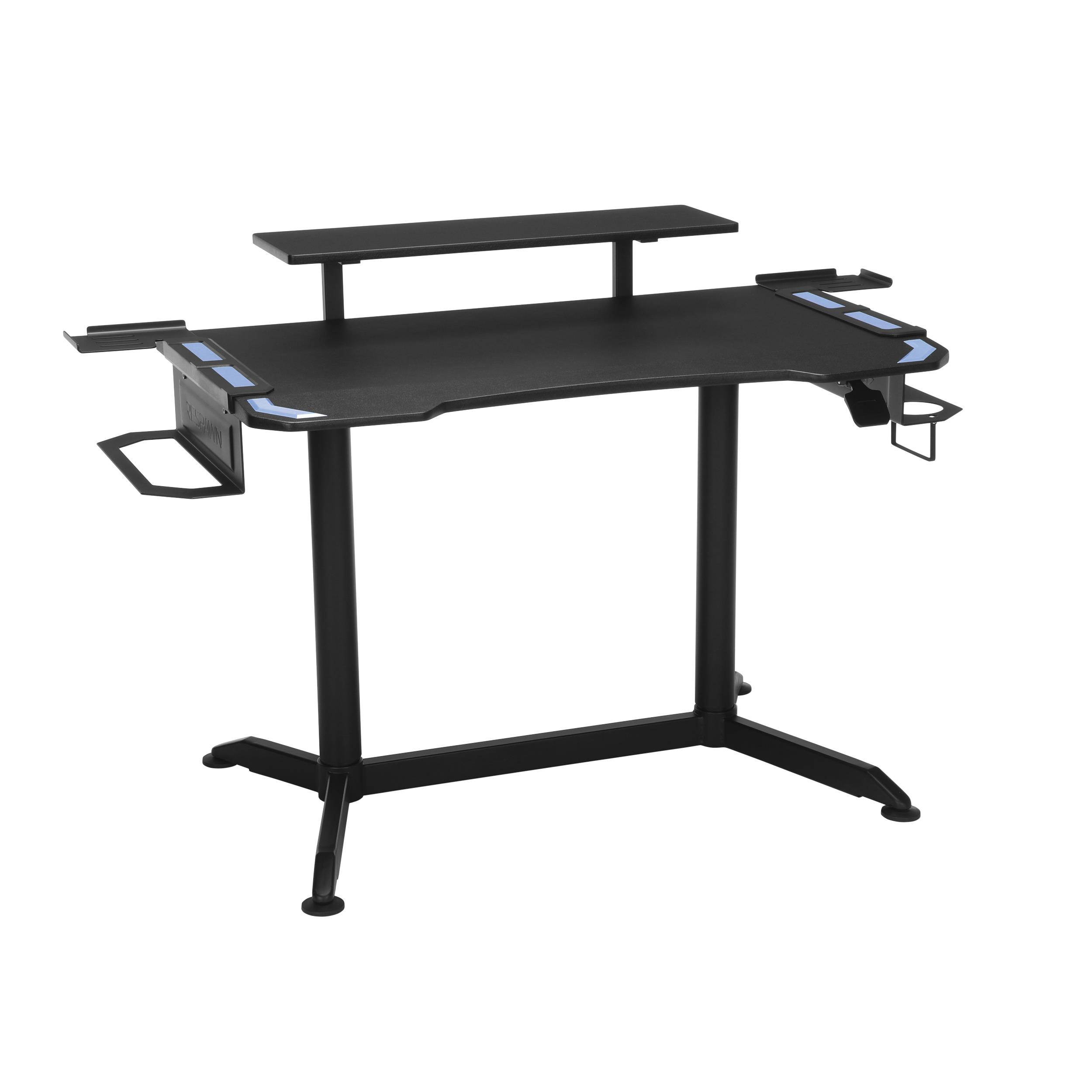 RESPAWN 3010 Gaming Computer Desk - Ergonomic Height Adjustable Gaming Desk, in Blue (RSP-3010-BLU)