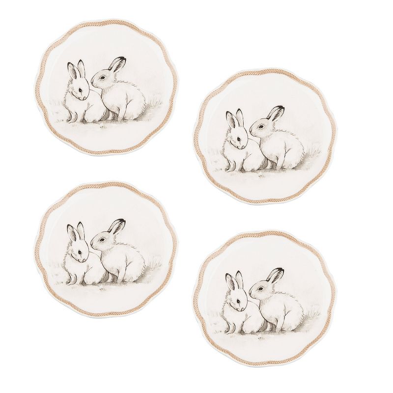 Square Melamine Polka Dot Dinner Plate 10.5" Gray Mist - Room Essentials™