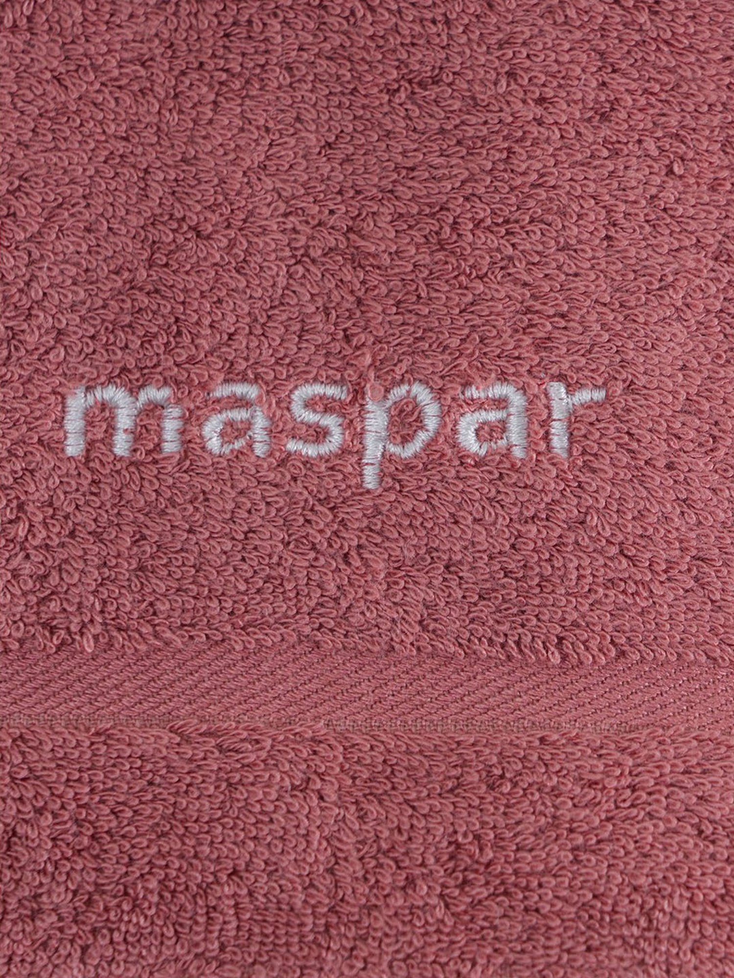 Maspar Amor Red 650 GSM Bamboo & Cotton Bordered Hand Towel - Set of 2