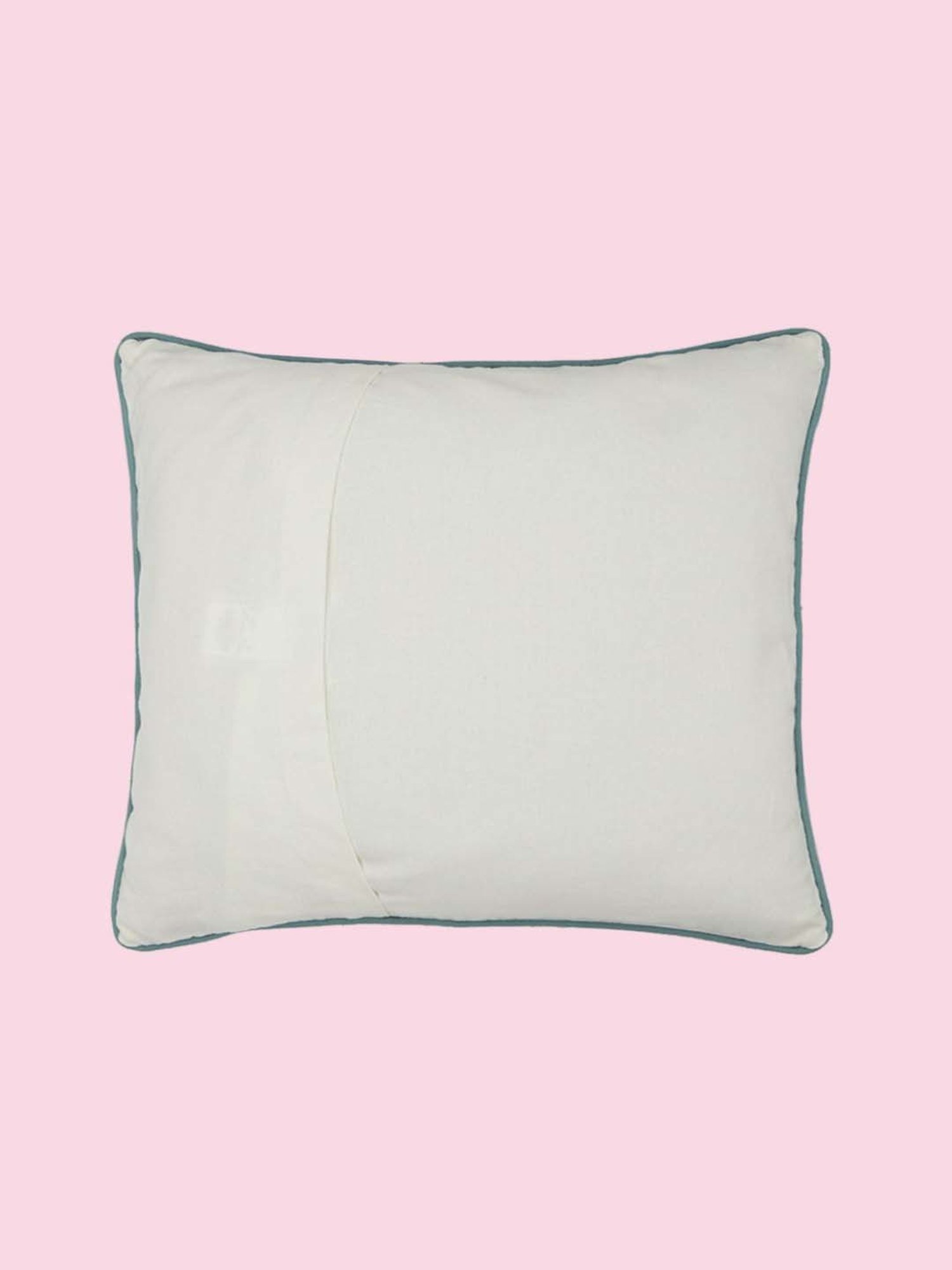 Living Scapes by Pantaloons Green Cotton Cushion Cover