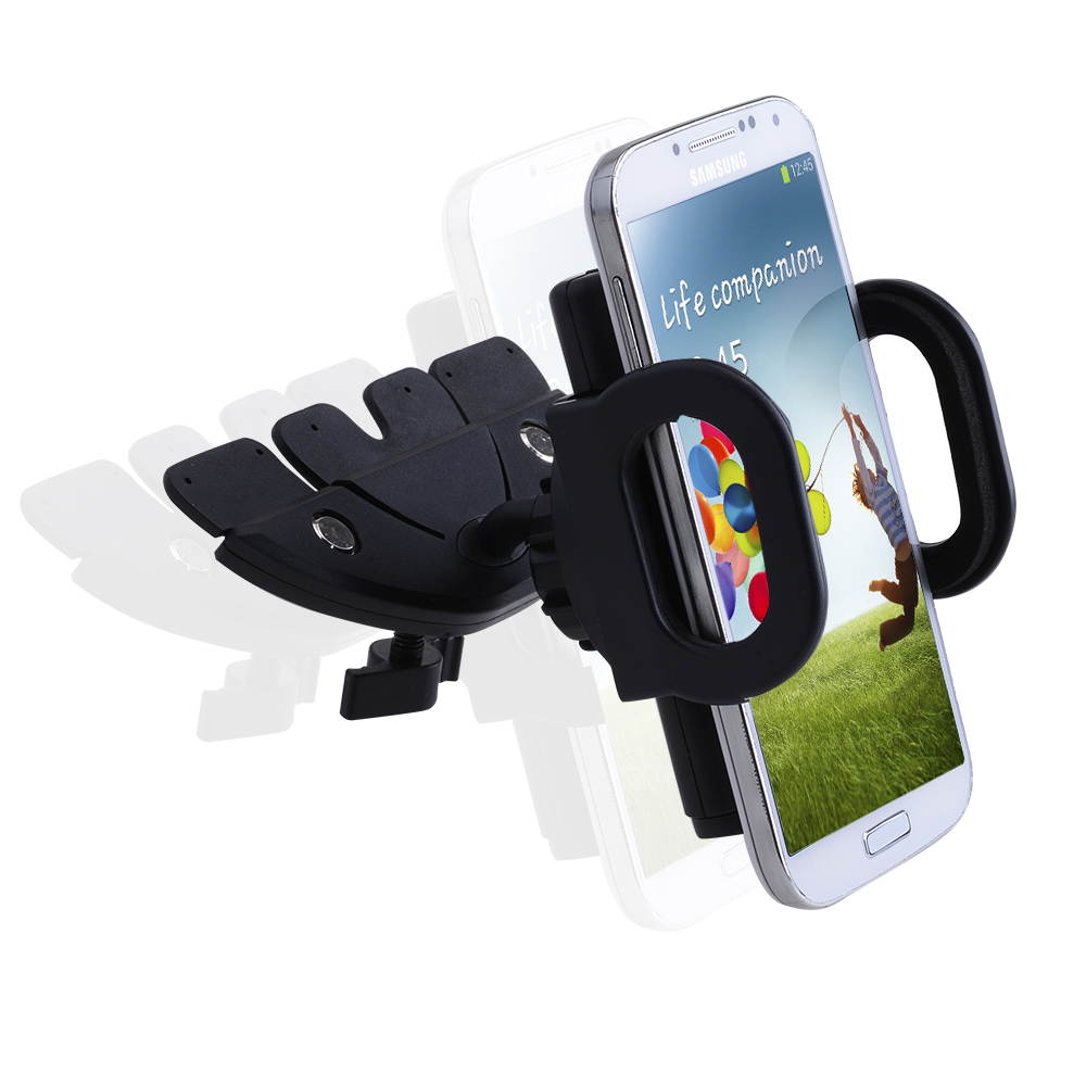 CD Slot 360&deg;rotating Car Mount Holder For Smart Phone iPhone 6 Plus Galaxy S5 Note 4/3 GPS