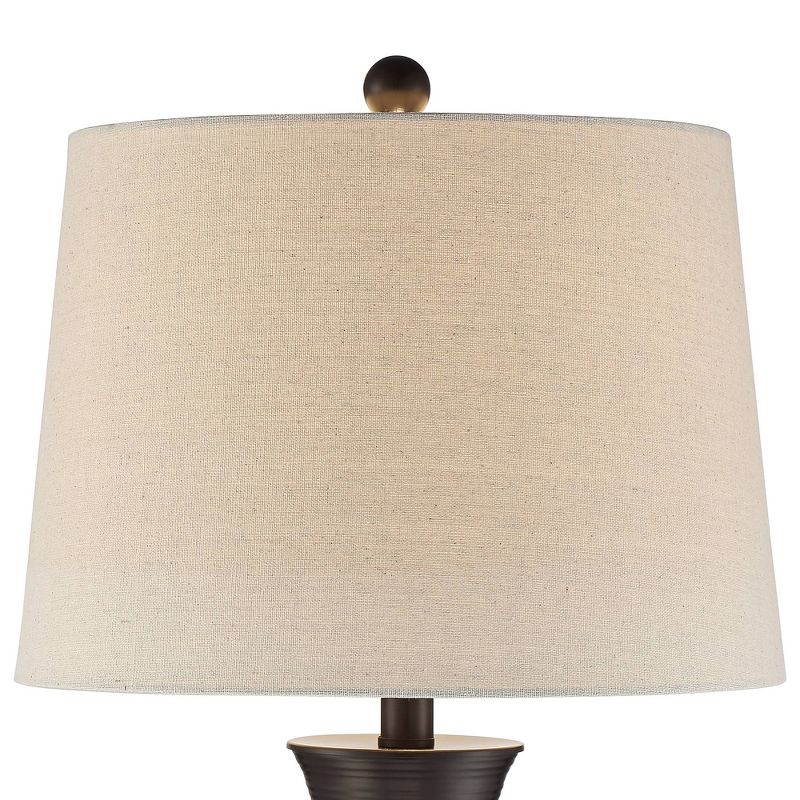 360 Lighting Daniel Black Finish USB Table Lamps Set of 2