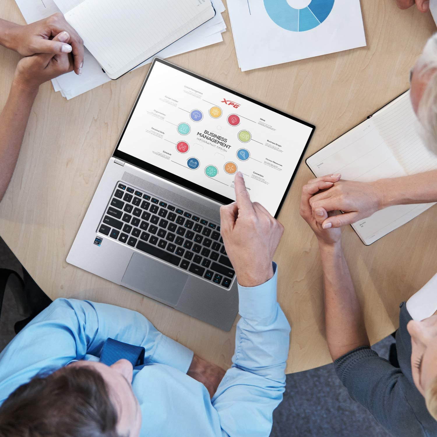 XPG Xenia Xe Lifestyle Gaming Ultra Thin and Light Laptop Intel EVO certified Core i7-1165G7 16GB DDR4 1TB PCIe 4x4 NVMe SSD Intel Iris Xe GPU 15.6" Touch Screen Ultrabook - XENIAXe15TI7G11GXELX-SGCUS