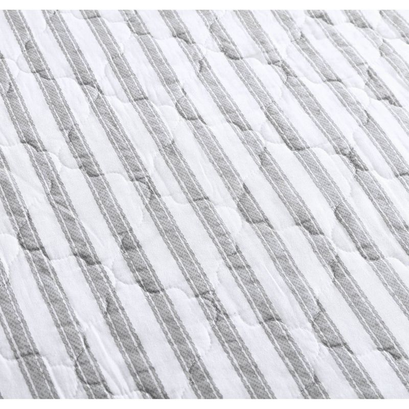 39" X 75" Willow Way Daybed Cover Set Ticking Stripe Gray - Stone Cottage