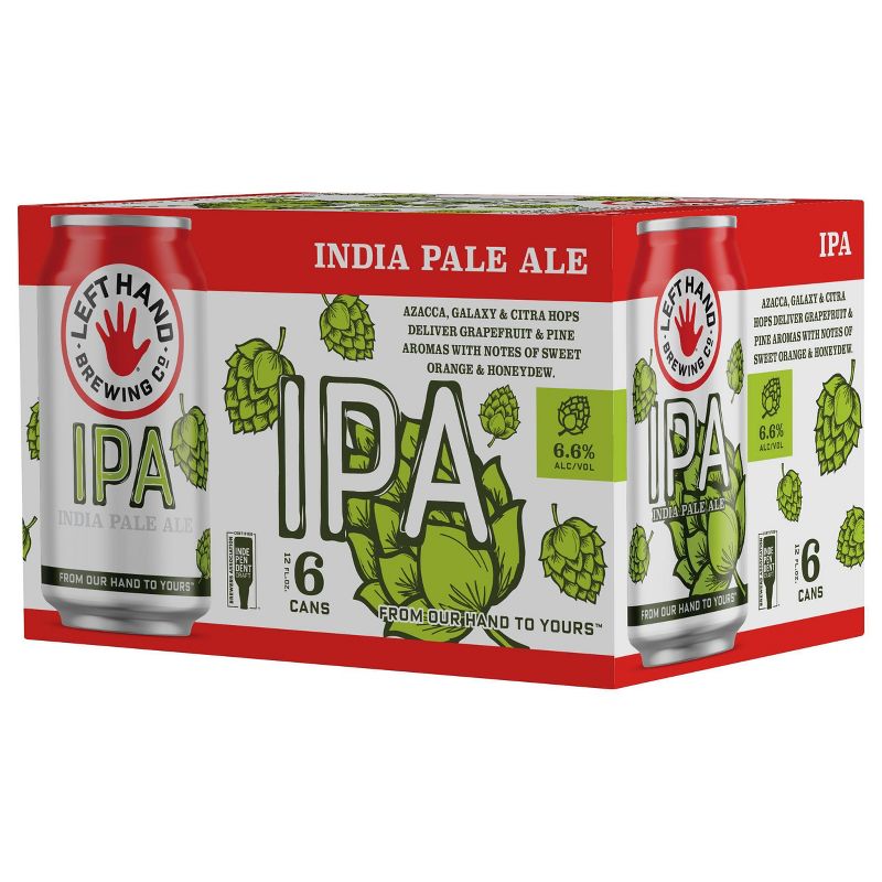 Left Hand IPA Beer - 6pk/12 fl oz Cans