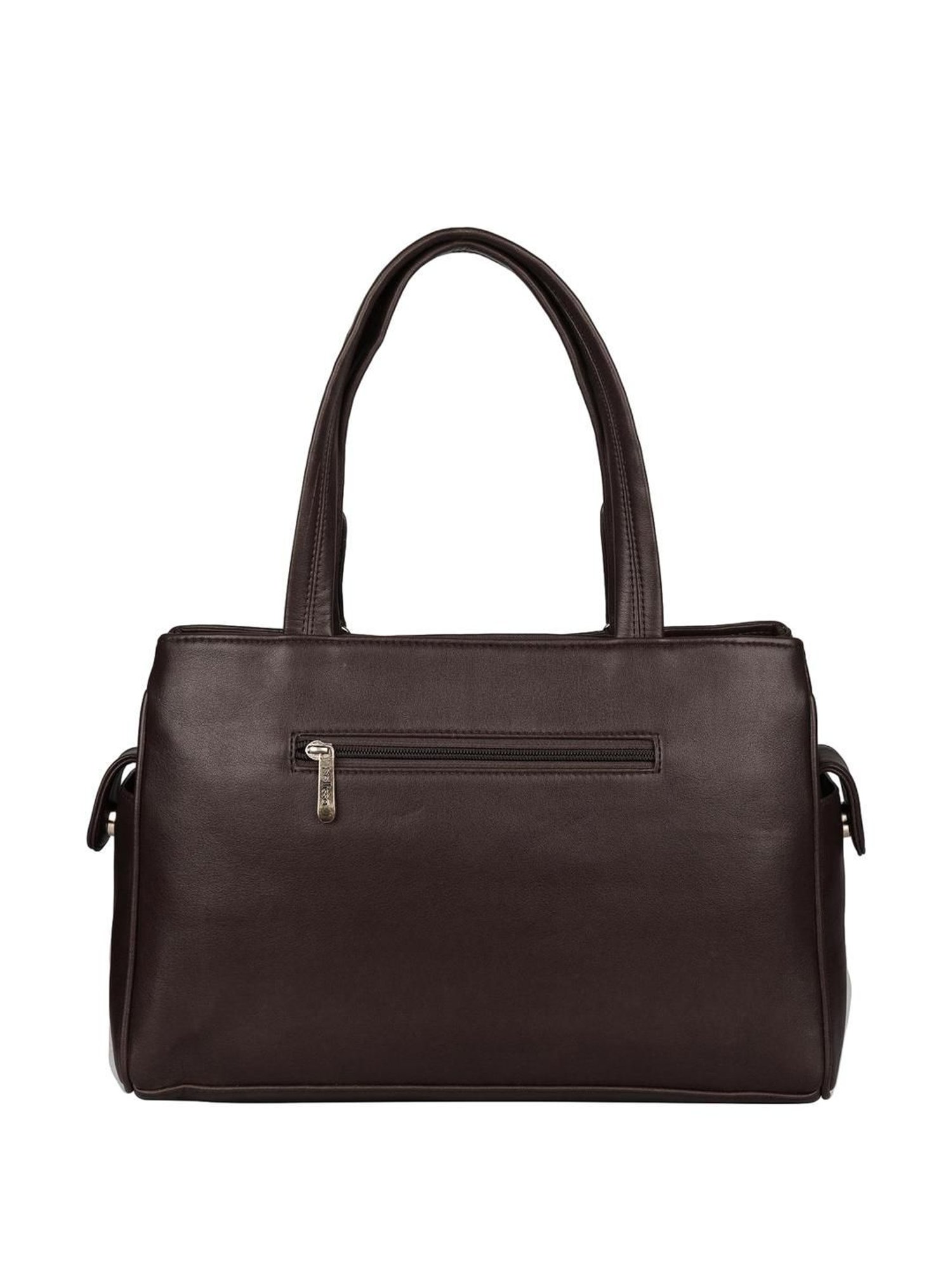 Bellissa Brown Solid Medium Handbag