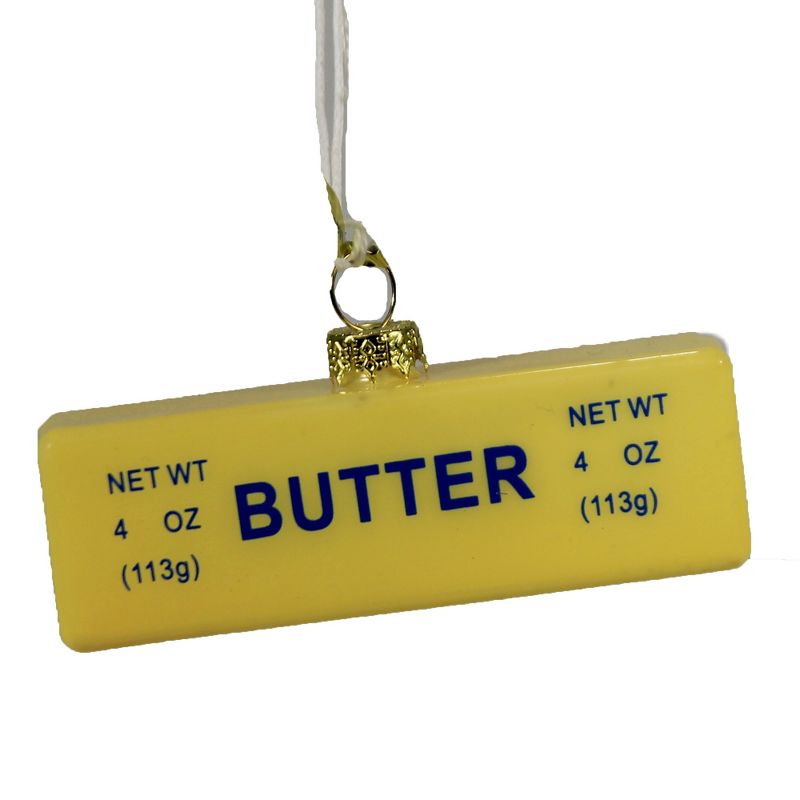 Holiday Ornament 1.0" Small Stick Of Butter Ingredient Land Of Lakes Bake  -  Tree Ornaments
