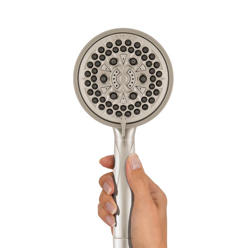 7 Mode Power Pulse Hand Held Single Shower Head Brushed Nickel - Waterpik