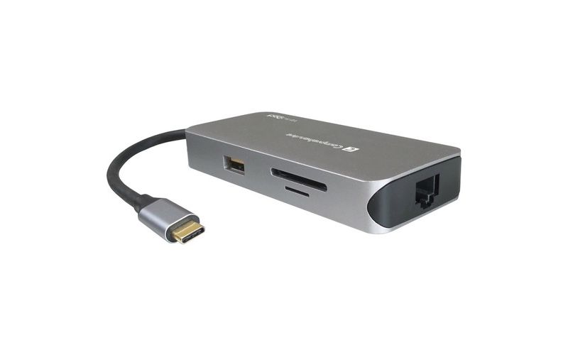 Comprehensive VersaDock USB-C 4K Portable Docking Station with HDMI, Ethernet & USB 3.0 - for Notebook - 100 W - USB 3.0 Type C - 4 x USB Ports